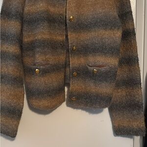 Worthington Cozy Brown and Black Knit Sweater